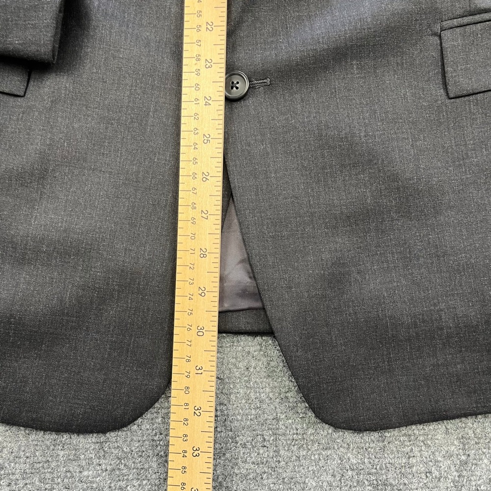 Brooks Brothers 1818 Regent Blazer Mens 44R Charcoal Gray Estrato Wool Italy - Picture 6 of 8